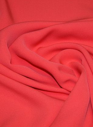Крепдешин стрейч двухслойный (о) красный ARMANI - в интернет-магазине тканей Тессутидея арт. 02-5470