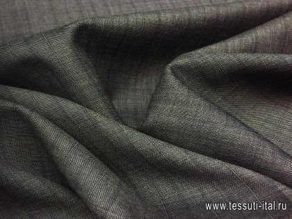 Костюмная полоска (н) серо-синяя - итальянские ткани Тессутидея арт. 05-2709