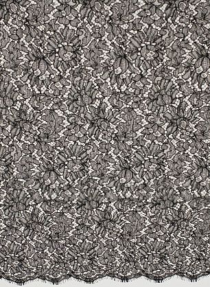 Кружево с люрексом (о) черное ш-95см - в интернет-магазине тканей Тессутидея арт. 03-7158