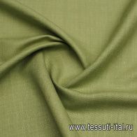 Лен + шелк (о) оливковый - итальянские ткани Тессутидея арт. 16-0965