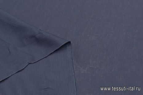 Лен (о) темно-синий - итальянские ткани Тессутидея арт. 16-0807