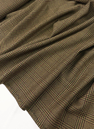 Костюмная шерсть (н) желто-красно-зеленая клетка - в интернет-магазине тканей Тессутидея арт. 05-5235