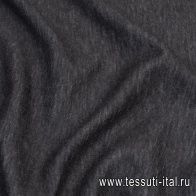 Трикотаж кашемир дабл (о) черный меланжевый - итальянские ткани Тессутидея арт. 15-1050
