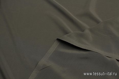 Крепдешин (о) серый - итальянские ткани Тессутидея арт. 10-3180