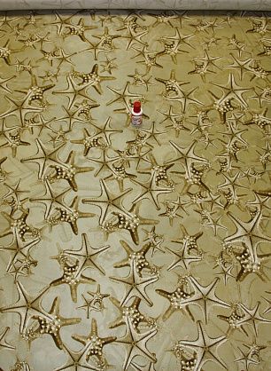 Плательная  вискоза cady (н) морские звезды ш.130см - в интернет-магазине тканей Тессутидея арт. 04-0742