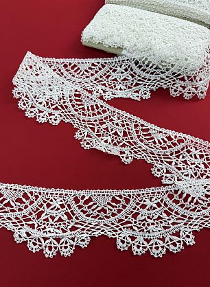 Кружево макраме ш-9см айвори - в интернет-магазине тканей Тессутидея арт. 01-8068