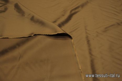Подкладочная вискоза диагональ (о) темно-коричневая - итальянские ткани Тессутидея арт. 08-1424