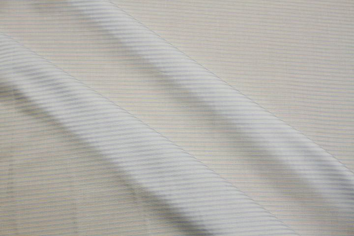 Сорочечная (н) бело-голубая полоска - итальянские ткани Тессутидея арт. 01-7782