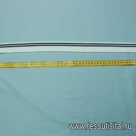 Подвяз черно-белая полоска ш-3,5см - итальянские ткани Тессутидея арт. F-2921