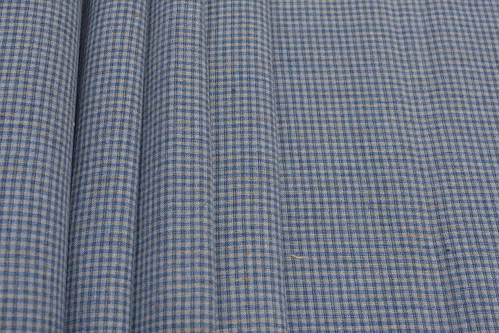 Костюмная (н) желто-голубая клетка Kiton - итальянские ткани Тессутидея арт. 05-4089