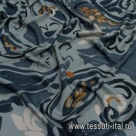 Хлопок плательный (н) стилизованные пейсли на сером - итальянские ткани Тессутидея арт. 01-6867