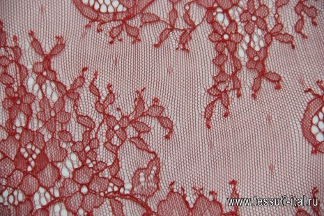 Кружево (о) красное ш-36см Solstiss - итальянские ткани Тессутидея арт. 03-3802