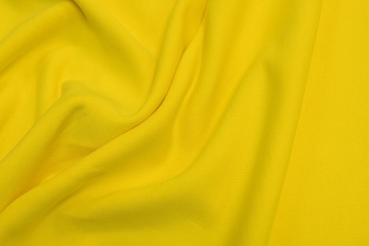 Футер хлопок (о) ярко-желтый в стиле Gucci - итальянские ткани Тессутидея арт. 12-1078