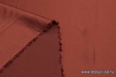 Плательная (о) красно-коричневая - итальянские ткани Тессутидея арт. 10-1876