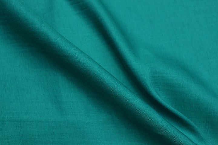 Лен+шелк (о) ярко-бирюзовый - итальянские ткани Тессутидея арт. 16-1073