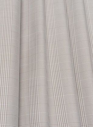 Хлопок (н) бежево-белая стилизованная клетка - в интернет-магазине тканей Тессутидея арт. 04-1499