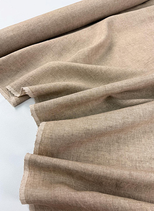 Лен (о) бежевый меланж - в интернет-магазине тканей Тессутидея арт. 16-1145