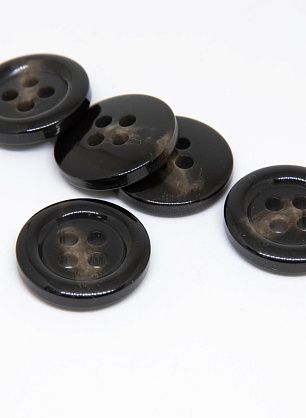 Пуговица пластик 4 прокола d-23мм коричнево-бежевая - в интернет-магазине тканей Тессутидея арт. F-4721