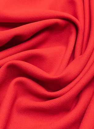 Плательная фактурная (о) ярко-красная - в интернет-магазине тканей Тессутидея арт. 17-0910