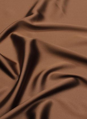 Шелк атлас стрейч (о) коричневый - в интернет-магазине тканей Тессутидея арт. 10-3324