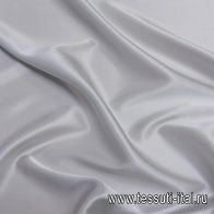 Шелк атлаc стрейч (о) светло-серый - итальянские ткани Тессутидея арт. 10-2611