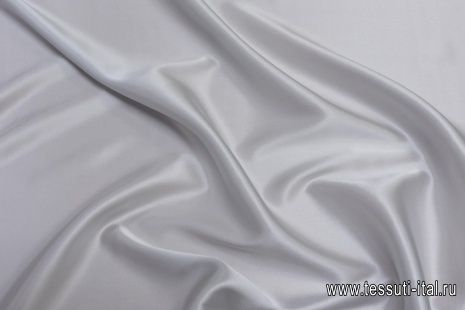Шелк атлаc стрейч (о) светло-серый - итальянские ткани Тессутидея арт. 10-2611