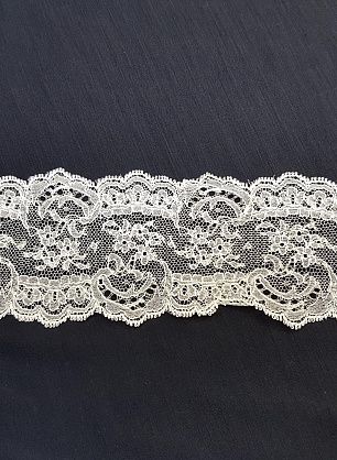 Кружево (о) айвори ш-7см Solstiss - итальянские ткани Тессутидея 03-6235