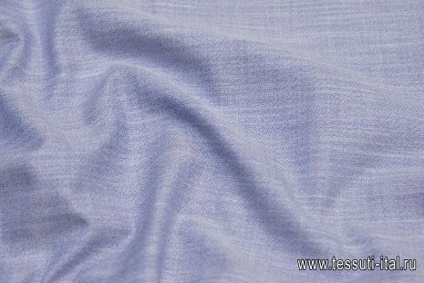 Сорочечная (о) бело-синяя меланж - итальянские ткани Тессутидея арт. 01-6159