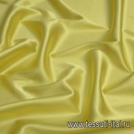 Шелк атлас стрейч (о) серо-желтый - итальянские ткани Тессутидея арт. 10-1680