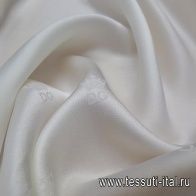 Шелк атлас (о) айвори в стиле D&G - итальянские ткани Тессутидея арт. 02-8348