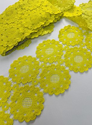 Кружево (о) желтое ш-18см - в интернет-магазине тканей Тессутидея арт. 03-2634