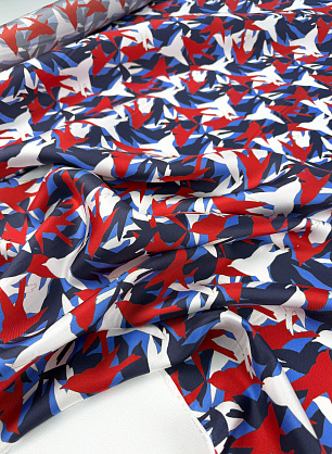 Шелк твил (н) птицы - в интернет-магазине тканей Тессутидея арт. 10-5075