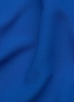 Костюмная креп двухслойная (о) синяя - в интернет-магазине тканей Тессутидея арт. 10-2936