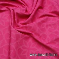 Хлопок плательный (н) цветочная абстракция на розовом - итальянские ткани Тессутидея арт. 01-7338