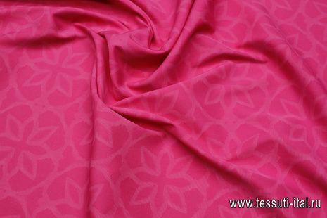 Хлопок плательный (н) цветочная абстракция на розовом - итальянские ткани Тессутидея арт. 01-7338