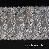 Кружево шантильи (о) розовое ш-24см Solstiss - итальянские ткани Тессутидея арт. 03-5222