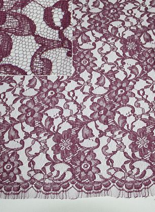 Кружево Solstiss (о) темно-сиреневое ш-95см - в интернет-магазине тканей Тессутидея арт. 03-2323