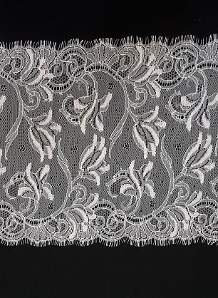 Кружево шантильи (о) розовое ш-24см Solstiss - в интернет-магазине тканей Тессутидея арт. 03-5222