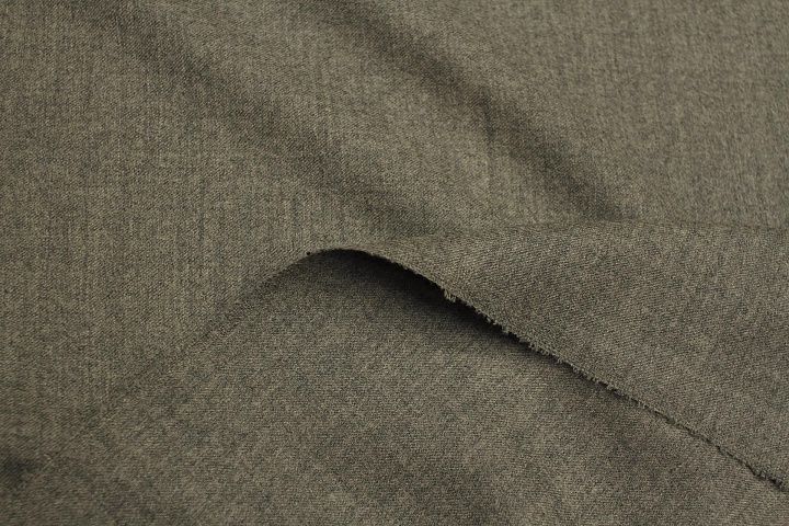 Костюмная шерсть (о) серо-бежевая меланж - итальянские ткани Тессутидея арт. 05-5007