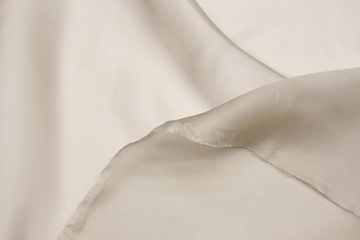 Органза (о) бежевая - итальянские ткани Тессутидея арт. 10-3571