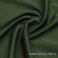 Трикотаж дабл (о) темно-зеленый - итальянские ткани Тессутидея арт. 15-1094