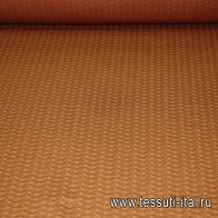 Трикотаж вискоза фактурный (о) коричневый ш-120см - итальянские ткани Тессутидея арт. 14-1404