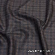 Костюмная (н) коричнево-черная клетка - итальянские ткани Тессутидея арт. 05-3812