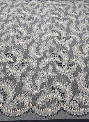 Кружевное полотно (о) бежевое Solstiss - в интернет-магазине тканей Тессутидея арт. 03-5421