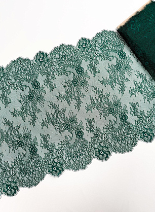 Кружевное полотно (о) изумрудное ш-50см - в интернет-магазине тканей Тессутидея арт. 03-7592