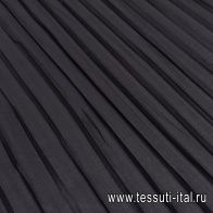 Джинса плиссе (о) черная - итальянские ткани Тессутидея арт. 01-6828
