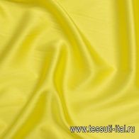 Шелк атлас стрейч (о) ярко-желтый - итальянские ткани Тессутидея арт. 10-2286