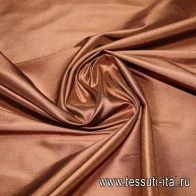 Шелк шантунг (о) коричневый Luisa Spagnoli - итальянские ткани Тессутидея арт. 02-5057