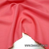 Плательная стрейч двусторонняя (о) алая - итальянские ткани Тессутидея арт. 17-0790