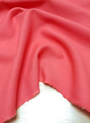 Плательная стрейч двусторонняя (о) алая - в интернет-магазине тканей Тессутидея арт. 17-0790